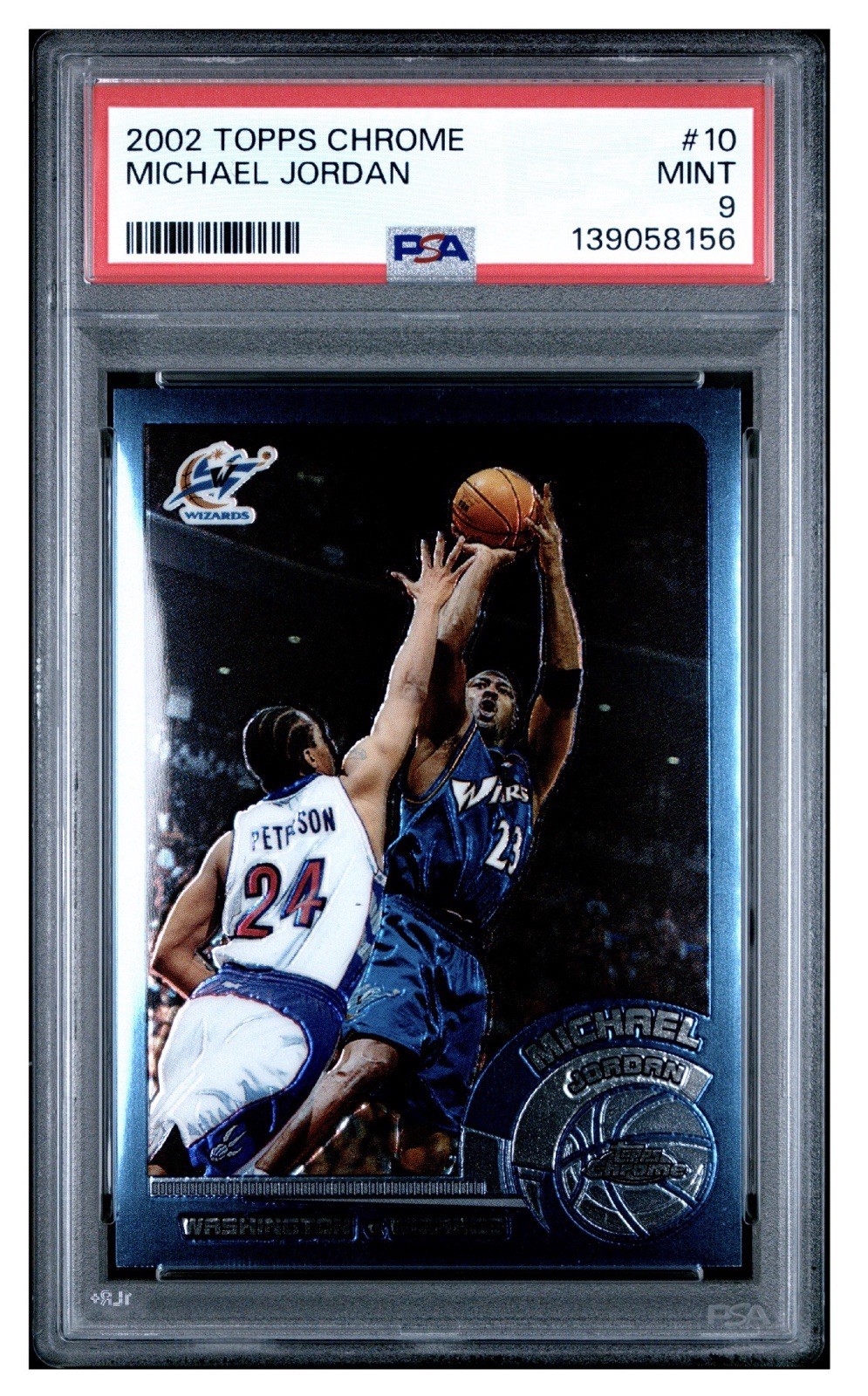 2002 Topps Chrome Michael Jordan #10 PSA 9