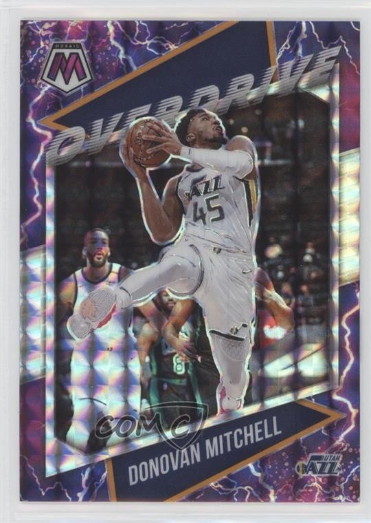 2020-21 Panini Mosaic Overdrive Donovan Mitchell #11 0o6v