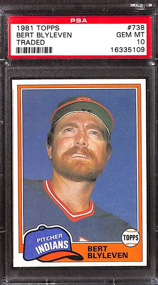 1981 Topps Traded #738 BERT BLYLEVEN PSA 10 GEM-MT 16335109