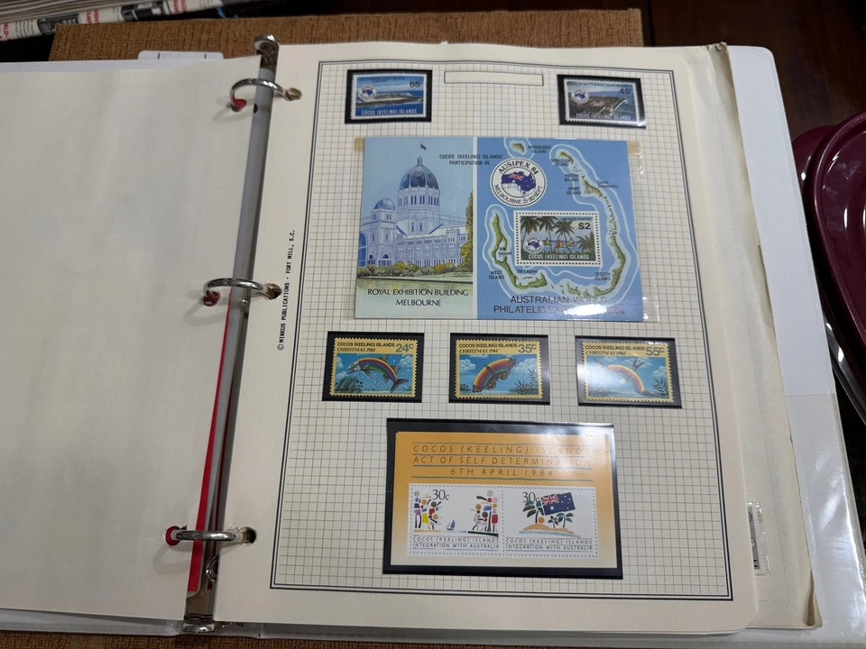 COCOS KEELING ISLAND KIRIBATI TUVALU STAMP COLLECTION ALL PICTURED - Image 3 of 4