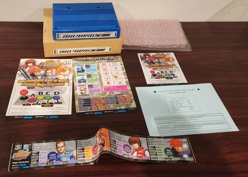 Neo Geo MVS Shock Troopers 2nd Squad Complete English Kit Matching Serial