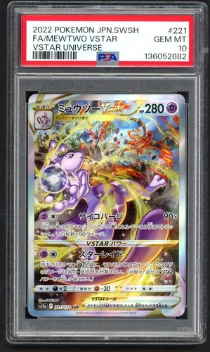 New ListingPokemon Cards - PSA 10 Mewtwo Vstar 221/172 - Japanese Vstar Universe - GEM MT