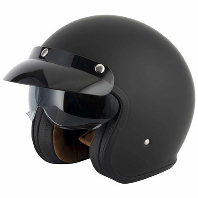 Vcan H589 Jethelm inkl. Peak (mattschwarz)