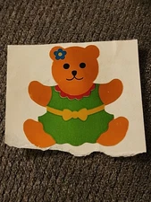 Vintage 80s Hambly Studios Mylar Foil Sticker Teddy Bear Unused VTG MOD