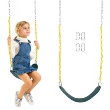 Kids Heavy Duty Swing Seat - Swing Set Accessory Swing Seat w/ Coated Chain