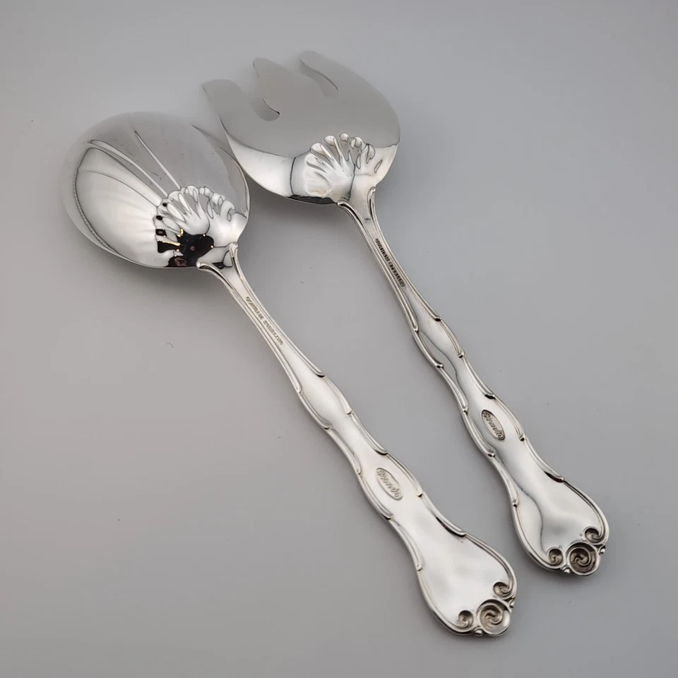 Juego para servir ensaladas Gorham Rondo de plata de ley - 9" - sin monogramas Foto 2 de 3