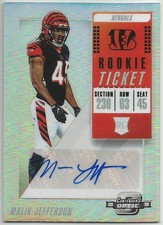 2018 Panini Contenders Optic Rookie Ticket Autographs MALIK JEFFERSON #182 Auto