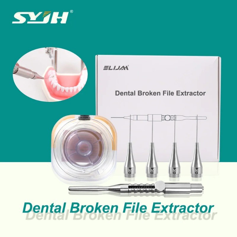 Dental Broken File Extractor Root Canal Endo Removal Tool Kit Lasso-Loop 4 Tips 3