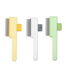 2PCS Dog Hair Brush SelfCleaning Grooming Deshedding Comb for Pet Loose Furs
