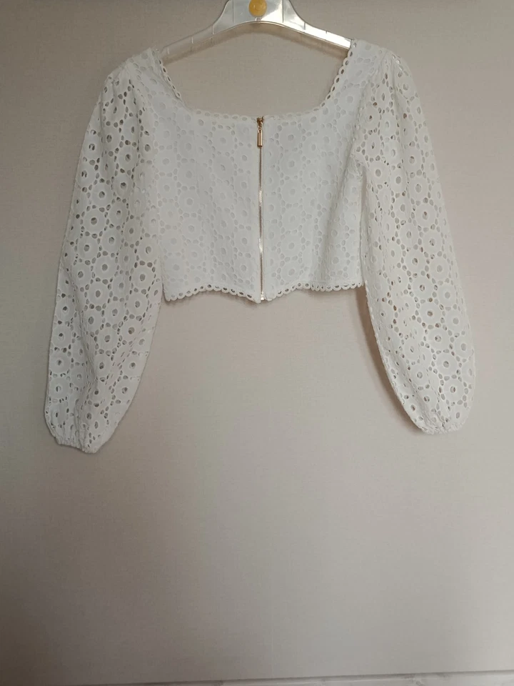 Top Manches Longues Femme, Carla Giannini, Blanc, Taille 36 - Photo 3/4