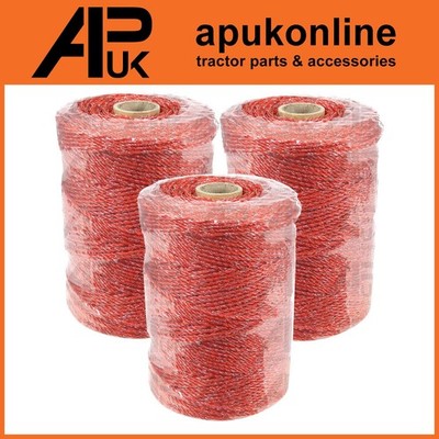 3x 250mx 2,5mm Elektrozaun Poly Draht Polydraht Rinder Pferd Zaun Energizer