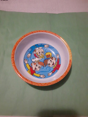 Vintage 2002 Kelloggs Rice Krispies Plastic Cereal Bowl With Snap Crackle & Pop!