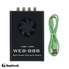 WEB-888 SDR Receiver with 16bit ADC 62M Bandwidth GPS Module for HF VHF pe66
