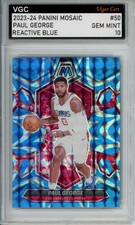 2023-24 PANINI MOSAIC REACTIVE BLUE #50 PAUL GEORGE VGC GEM MINT 10 J83 IJ49