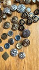 Metal Vtg & Antique Buttons Military 2 Layer Mother Of Pearl Elvis Eagles — photo 6