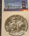 2016-S $1 American Silver Eagle Dollar NGC MS-70 TRUE San Fran Mint! 👀 😮 🔥