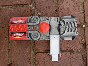 Mattel Hot Wheels Track Power Booster Car Launcher Gray Red 2018 GGF92 Working