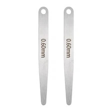 2pcs Metric Thickness Feeler Gauge 0.6mm Single Blade Tapered Feeler Gauge