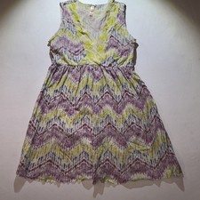 SweetPea Dress by Stacy Frati Womens Sz M Layered Dye Mesh Stretch Festival