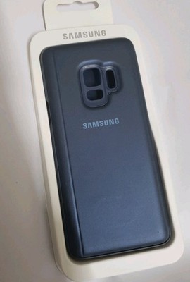 Original Samsung Galaxy S9 Clear View Case Hülle Blau Top Zustand 