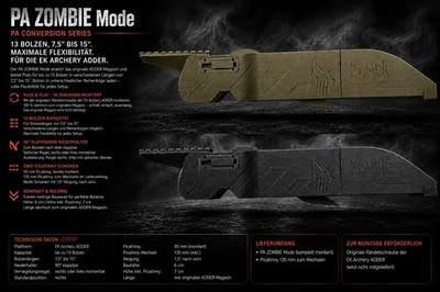 Cobra Adder 13 Bolzen 7,5''-15'' Magazin | PA ZOMBIE Mode