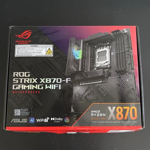 ASUS ROG STRIX X870-F GAMING WIFI AM5 AMD X870 ATX DDR5 Wi-Fi 7 Motherboard