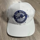 Vintage Duke Blue Devils Hat Snapback College The Game Circle Logo White Cap