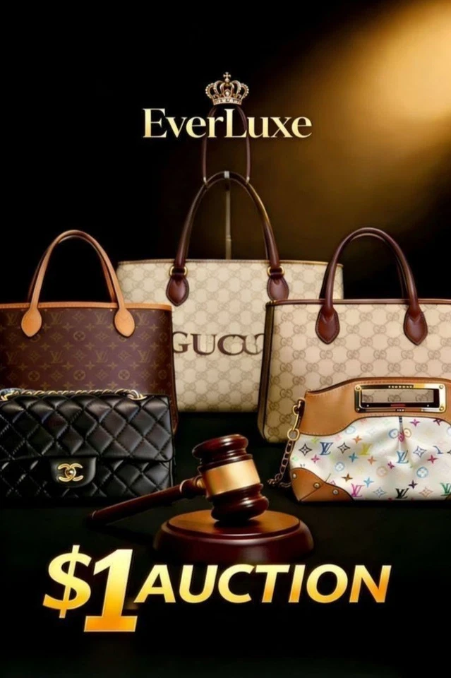 Messsive sale and 1$ Acution for LV , Gucci and more Pre-Owned Luxury Bran
