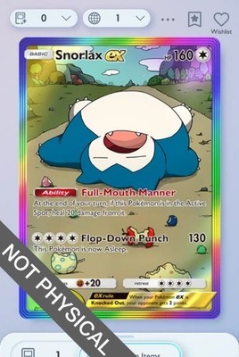 Snorlax Rainbow Rare 2, Pokemon TCG Pocket, Eevee Grove, English | eBay Snorlax Rainbow Rare 2, Pokemon TCG Pocket, Eevee Grove, English | eBay
