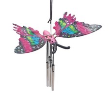 Schmetterlingsgarten Windspiel 25cm Hängende Verzierung - Pink