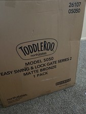 Toddleroo by North States Easy Swing Lock Metal Gate 29.5-49" Matte Bronze