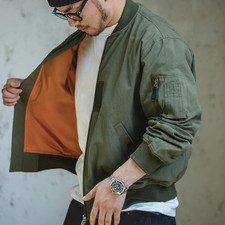 Flight Jackets Green Windproof Pilot Jacket Casual Motorcycle Baseball Coat