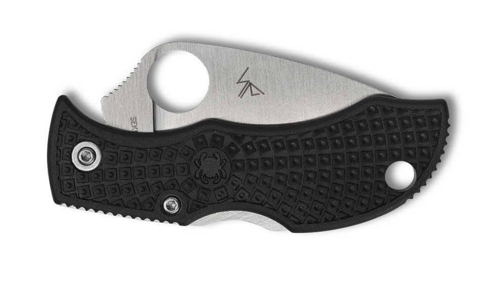 Spyderco Knives Manbug Lightweight MBKLFS Black FRN Serrated VG-10 Pocket Knife - Image 2 of 3