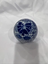 Blue & White Chinoiserie Ceramic / Porcelain Carpet Balls Decor - You Pick