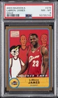 2003 TOPPS BAZOOKA GOLD #276 LEBRON JAMES ROOKIE RC PSA 8