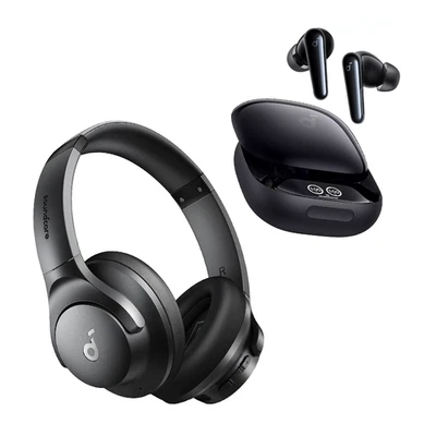 Soundcore by Anker Liberty 4 Pro+Q20i, Noise Cancelling Earbuds and Headphones