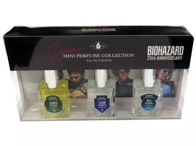 Capcom Resident Evil Chris Leon Jill Mini Perfume Collection