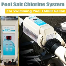 Self Cleaning Salt Water Pool Chlorinator System |3 Year Warranty|To 16K Gal