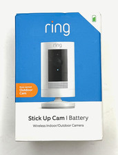 Ring Stick Up Cam Battery Wireless Outdoor/Indoor Camera White B0C5QRZ47P - NEW