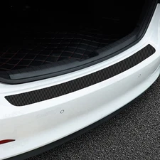 Carbon Fiber Car Rear Bumper Trunk Corner Trim Sticker Protector Car Accessories