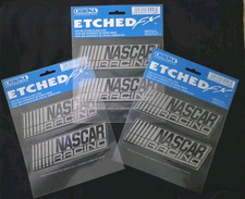Nascar Racing Decal-frosted Etched Look2 Decals-vintage Licensed-free Shipping Nascar Racing Decal-frosted Etched Look2 Decals-vintage Licensed-free Shipping