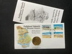 Falkland Islands Mount Pleasant Airport 1985 FDC Uncirculated 50p Coin C44