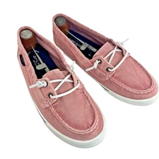 Sperry Top-Sider Women’s STS81177 Boat Shoes – Pink Canvas – Size 9
