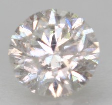 0.33 Carat F VS2 Round Brilliant Natural Enhanced MINED Diamond 4.31mm W VIDEO