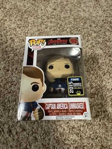 Funko Pop! Vinyl: Marvel - Captain America (Unmasked) - San Diego Comic Con...