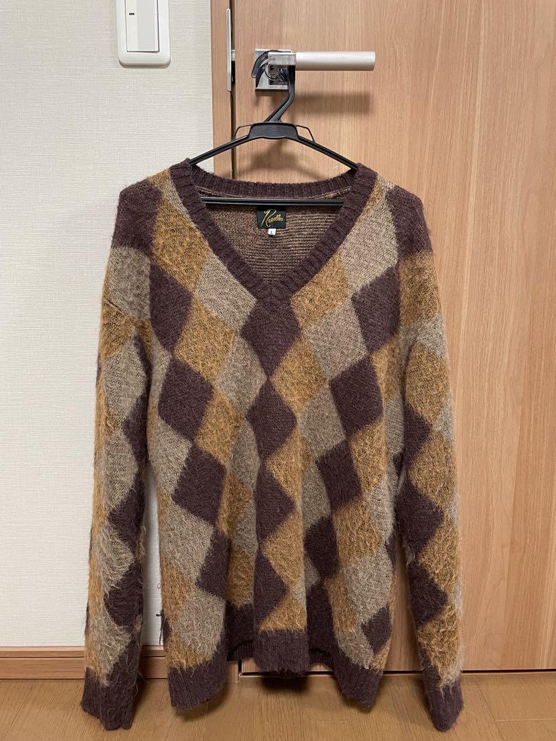 Needles Mohair Argyle Knit Sweater L Rare 2022AW | eBay Needles Mohair Argyle Knit Sweater L Rare 2022AW | eBay
