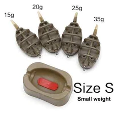 Inline Method Feeder Mould Bait Thrower Bait Plumb Set Carp Fishing Bait New