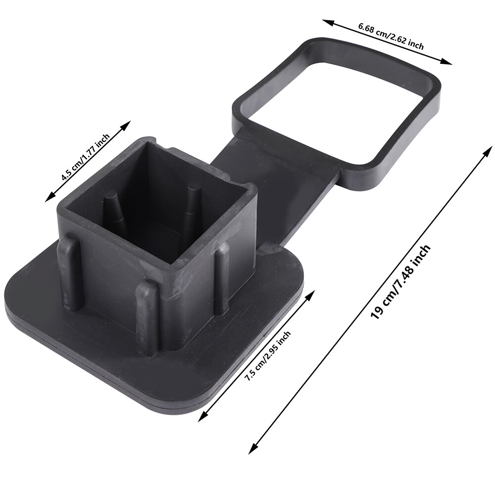 Custom Tow Hitch Cover Chrome Hitch Plug Cover For 2'' Receiver – Blank Plastic Tow Hitch Cap, United Pacific Browning Trailer Hitch Cover - Foto 3