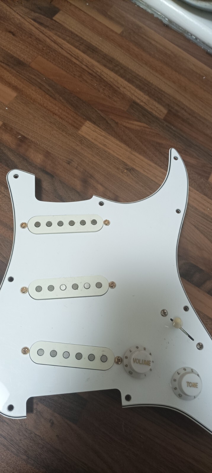 Fender USA Stratocaster Loaded Pickguard With Grease bucket Wiring. eBay