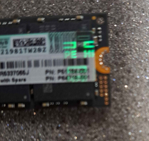 p62273-001 SPS-DRV SSD 480GB NVMe RI M.2 SPL genuine hpe - Picture 2 of 2